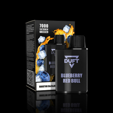 DUFT 7000 Blueberry Red Bull - Электронный персональный испаритель