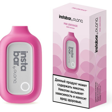 Plonq Instabar 5000 затяжек Розовый Лимонад - Электронная система доставки никотина