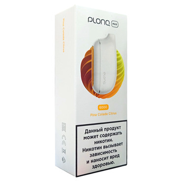 Plonq Max 6000 затяжек Пина колада Цитрус - Электронная система доставки никотина