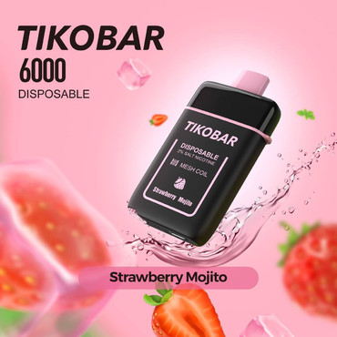 Tikobar 6000 Клубничный Мохито (Strawberry Mojito)