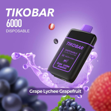 Tikobar 6000 Виноград Личи Грейпфрут (Grape Lychee Grapefruit)