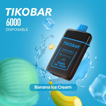 Tikobar 6000 Банановое Мороженое (Banana Ice Cream)