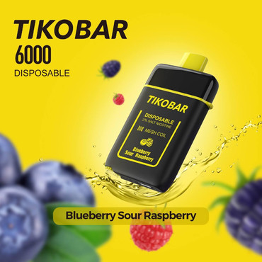 Tikobar 6000 Черника Кислая Малина (Blueberry Sour Raspberry)