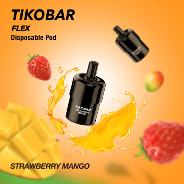 Картридж Tikobar Flex (2500) Strawberry Mango/ Клубника Манго