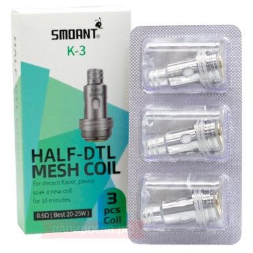 Испаритель Smoant K3 Mesh 0.6 ohm - Pasito 2/ Knight 80