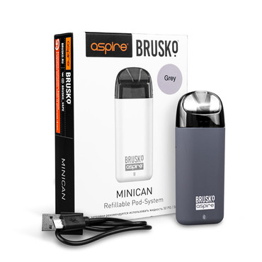 Brusko Minican 350 mAh - Серый, POD - система