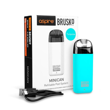 Brusko Minican 350 mAh - Бирюзовый, POD - система