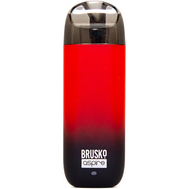 Brusko Minican 2.0, 400 mAh - Черно-красный градиент, POD - система