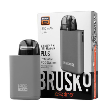 Brusko Minican Plus 850 mAh - Серый, POD - система