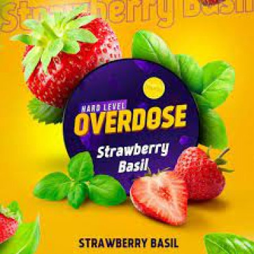 Overdose Strawberry Basil (Клубника-базилик),100 гр. - Табак для кальяна