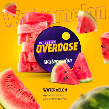 Overdose Watermelon (Сахарный арбуз),100 гр. - Табак для кальяна