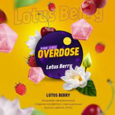 Overdose Lotus Berry (Лотос, Вишня, Земляника),100 гр. - Табак для кальяна