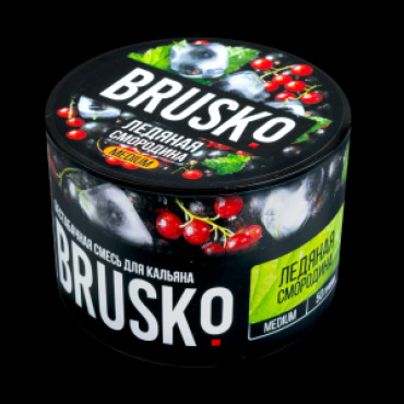 Brusko 50 гр Medium Ледяная смородина - бестабачная смесь для кальяна