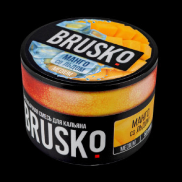 Brusko 50 гр Medium Манго со льдом - бестабачная смесь для кальяна