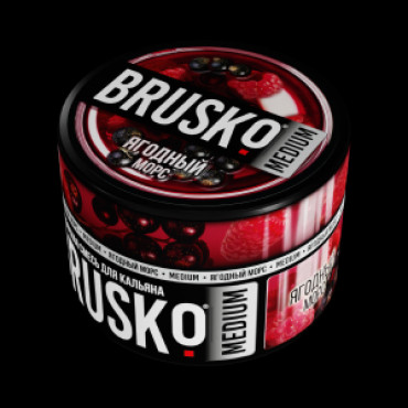 Brusko 50 гр Medium Ягодный морс - бестабачная смесь для кальяна