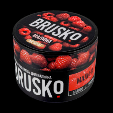 Brusko 50 гр Medium Малина - бестабачная смесь для кальяна