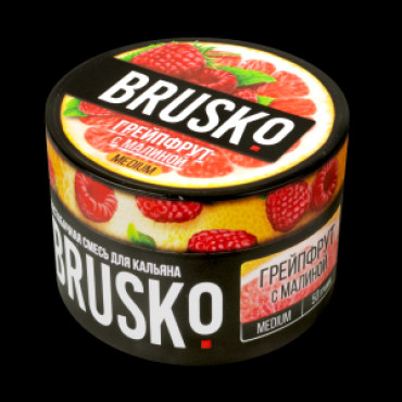 Brusko 50 гр Medium Грейпфрут с малиной - бестабачная смесь для кальяна