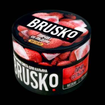 Brusko 50 гр Medium Личи со льдом - бестабачная смесь для кальяна