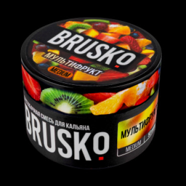 Brusko 50 гр Medium Мультифрукт - бестабачная смесь для кальяна