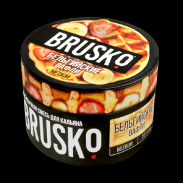 Brusko 50 гр Medium Бельгийские вафли - бестабачная смесь для кальяна