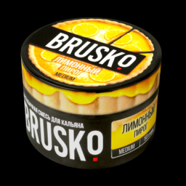 Brusko 50 гр Medium Лимонный пирог - бестабачная смесь для кальяна