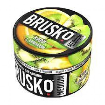 Brusko 50 гр Medium Киви с лимоном - бестабачная смесь для кальяна