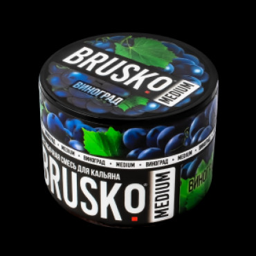 Brusko 50 гр Medium Виноград - бестабачная смесь для кальяна