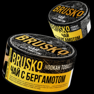 BRUSKO Чай с бергамотом - табак для кальяна, 25гр