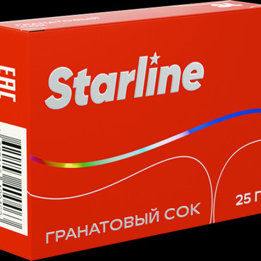 Starline Гранатовый сок, 25 г - Табак для кальяна