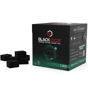 Кокосовый уголь BLACKCOCO`s RECT 20- 80 кубиков